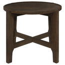  Coaster Furniture Cota 708288-S3 3-piece Solid Wood Coffee and End Table Set - Dark Brown IMAGE 11