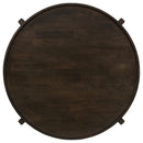  Coaster Furniture Cota 708288-S3 3-piece Solid Wood Coffee and End Table Set - Dark Brown IMAGE 5