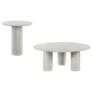  Coaster Furniture Astoria 709668-S2 2-piece Marble Coffee and End Table Set - White IMAGE 5