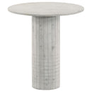  Coaster Furniture Astoria 709668-S2 2-piece Marble Coffee and End Table Set - White IMAGE 7