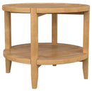  Coaster Furniture Camillo 709698-S3 3-piece Round Coffee and End Table Set - Maple IMAGE 10