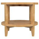  Coaster Furniture Camillo 709698-S3 3-piece Round Coffee and End Table Set - Maple IMAGE 1