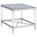  Coaster Furniture Lindley 709728-S2 2-piece Square Coffee and End Table Set - Chrome IMAGE 10