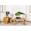  Coaster Furniture Cahya 709818-S2 2-piece Rattan Coffee and End Table Set - Natural IMAGE 1
