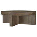  Coaster Furniture Kinkaid 710138-S3 3-piece Solid Wood Coffee and End Table Set - Brown IMAGE 11