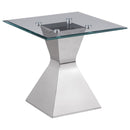  Coaster Furniture Jenny 710208-S2 2-piece Rectangular Coffee and End Table Set - Chrome IMAGE 2