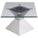  Coaster Furniture Jenny 710208-S2 2-piece Rectangular Coffee and End Table Set - Chrome IMAGE 4