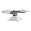  Coaster Furniture Jenny 710208-S3 3-piece Rectangular Coffee and End Table Set - Chrome IMAGE 1