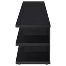  Coaster Furniture Cartmill 710533 78-inch 2-tier TV Stand Media Console - Black IMAGE 4