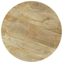  Coaster Furniture Touhy 710607 Round Solid Wood Side Table - Natural Mango IMAGE 5