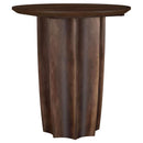  Coaster Furniture Cayenne 710778-S3 3-piece Solid Mango Wood Coffee Table Set - Walnut IMAGE 7