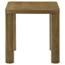  Coaster Furniture Castlewood 710857 Engineered Wood Accent End Table - Brown Oak IMAGE 1