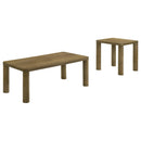  Coaster Furniture Castlewood 710858-S2 2-piece Cocktail Coffee Table Set - Brown Oak IMAGE 9