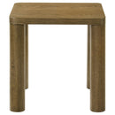  Coaster Furniture Castlewood 710858-S3 3-piece Cocktail Coffee Table Set - Brown Oak IMAGE 1