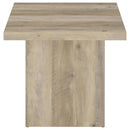  Coaster Furniture Devar 710877 Square Engineered Wood End Table - Distressed Pine IMAGE 7