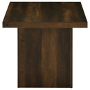  Coaster Furniture Devar 710887 Square Engineered Wood End Table - Dark Pine IMAGE 4