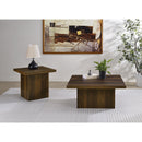  Coaster Furniture Devar 710887 Square Engineered Wood End Table - Dark Pine IMAGE 6