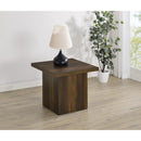  Coaster Furniture Devar 710887 Square Engineered Wood End Table - Dark Pine IMAGE 7