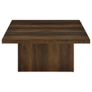  Coaster Furniture Devar 710888 Square Engineered Wood Coffee Table - Dark Pine IMAGE 8