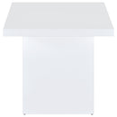  Coaster Furniture Devar 710897 Square Engineered Wood End Table - White High Gloss IMAGE 8