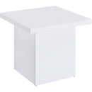  Coaster Furniture Devar 710898-S3 3-piece Square Coffee End Table Set - White High Gloss IMAGE 3