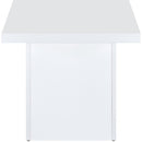  Coaster Furniture Devar 710898-S3 3-piece Square Coffee End Table Set - White High Gloss IMAGE 6