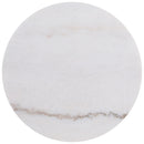  Coaster Furniture Jason 712417 Round White Marble Top End Table - Honey Brown IMAGE 1