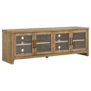  Coaster Furniture Brenham 720130 79-inch 4-door TV Stand Media Console - Washed Oak IMAGE 3