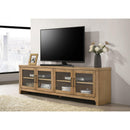  Coaster Furniture Brenham 720130 79-inch 4-door TV Stand Media Console - Washed Oak IMAGE 6