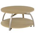  Coaster Furniture Dacre 720318-S3 3-piece Round Coffee and End Table Set - Greige IMAGE 3