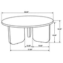  Coaster Furniture Dale 721998-S3 3-piece Solid Wood Coffee and End Table Set - Brown IMAGE 10