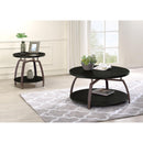  Coaster Furniture Dacre 722208-S2 2-piece Round Coffee and End Table Set - Dark Charcoal IMAGE 3