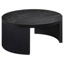  Coaster Furniture Sweeney 722828-S2 2-piece Coffee and End Occasional Table Set - Black IMAGE 2