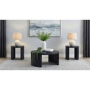  Coaster Furniture Sweeney 722828-S3 3-piece Coffee and End Occasional Table Set - Black IMAGE 1