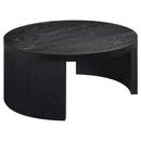  Coaster Furniture Sweeney 722828-S3 3-piece Coffee and End Occasional Table Set - Black IMAGE 2