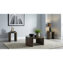  Coaster Furniture Sweeney 722838-S3 3-piece Coffee and End Occasional Table Set - Dark Walnut IMAGE 1