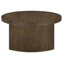  Coaster Furniture Sweeney 722838-S3 3-piece Coffee and End Occasional Table Set - Dark Walnut IMAGE 2