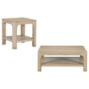  Coaster Furniture Solano 723488-S2 2-piece Square Coffee Table Set - Weathered Mango IMAGE 4