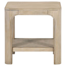  Coaster Furniture Solano 723488-S3 3-piece Square Coffee Table Set - Weathered Mango IMAGE 2