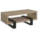  Coaster Furniture Dinard 723688 Engineered Wood Coffee Table - Latte IMAGE 2