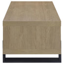  Coaster Furniture Dinard 723688 Engineered Wood Coffee Table - Latte IMAGE 3
