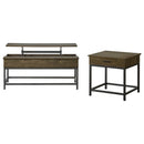  Coaster Furniture Byers 723778-S2 2-piece Lift Top Coffee and End Table Set - Brown Oak IMAGE 2