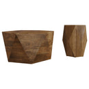  Coaster Furniture Zalika 724188-S2 2-piece Solid Wood Coffee and End Table Set - Natural IMAGE 5