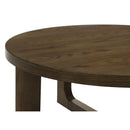  Coaster Furniture Kessler 735997 Round Sculptural Wood End Table - Brown IMAGE 4