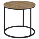  Coaster Furniture Lainey 736037 Round Occasional End Table - Mango IMAGE 2