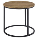  Coaster Furniture Lainey 736037 Round Occasional End Table - Mango IMAGE 3