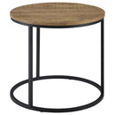  Coaster Furniture Lainey 736037 Round Occasional End Table - Mango IMAGE 4