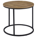  Coaster Furniture Lainey 736037 Round Occasional End Table - Mango IMAGE 5