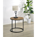  Coaster Furniture Lainey 736037 Round Occasional End Table - Mango IMAGE 8