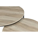  Coaster Furniture Lainey 736040 2-piece Round Nesting Coffee Table - Distressed Pine IMAGE 2